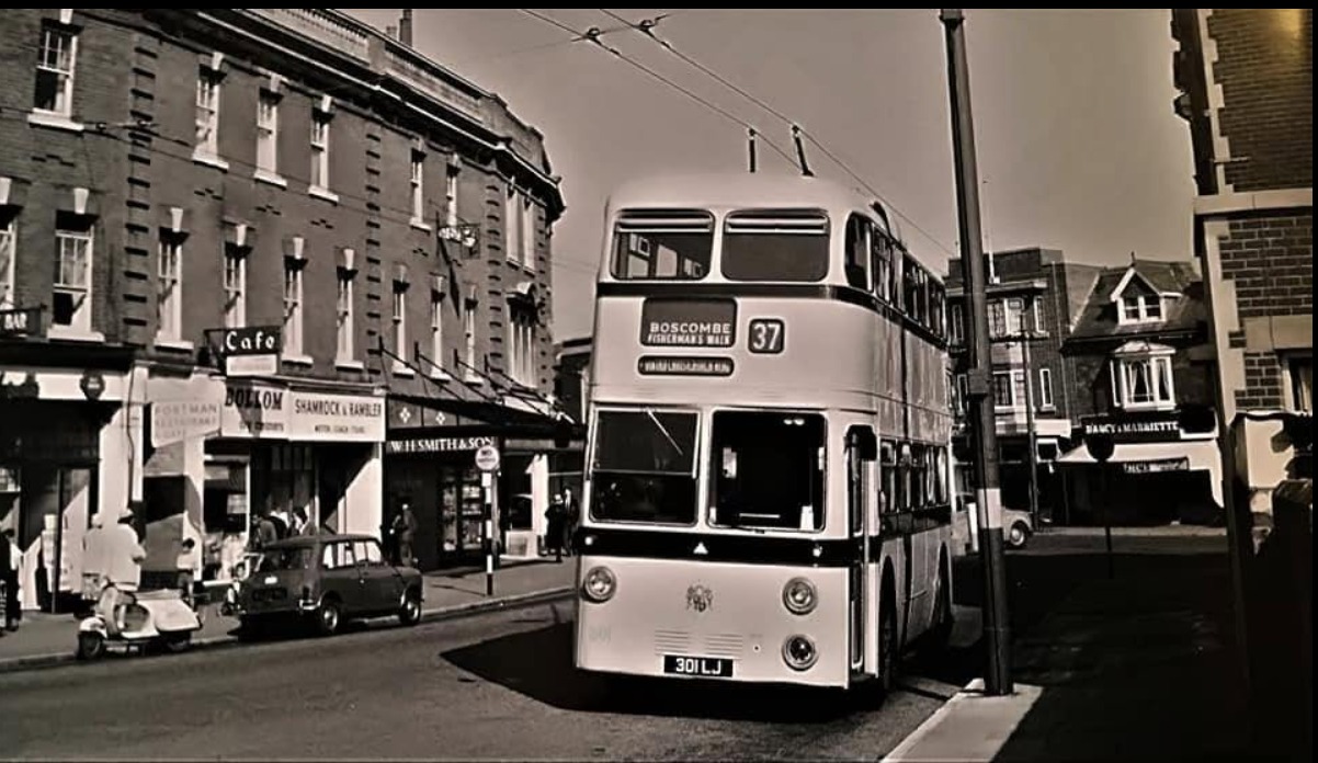 W.H. Smith & Son on Portman Terrace, Southbourne, in the 1960s